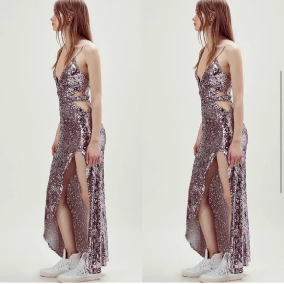 NWT For Love and Lemons x Free People Showtime Maxi. Size Med. - Picture 3 of 5